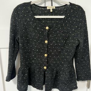 Monteau Sweater gold and blue